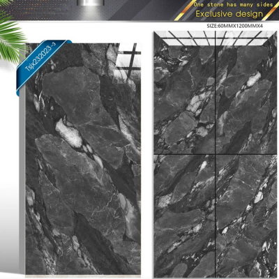 600x1200 glossy marble porcelain tile China manufacturer