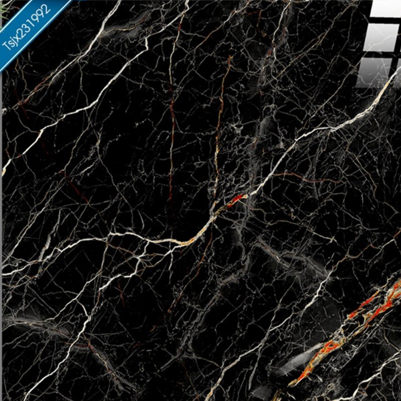 600x600 Black floor tile
