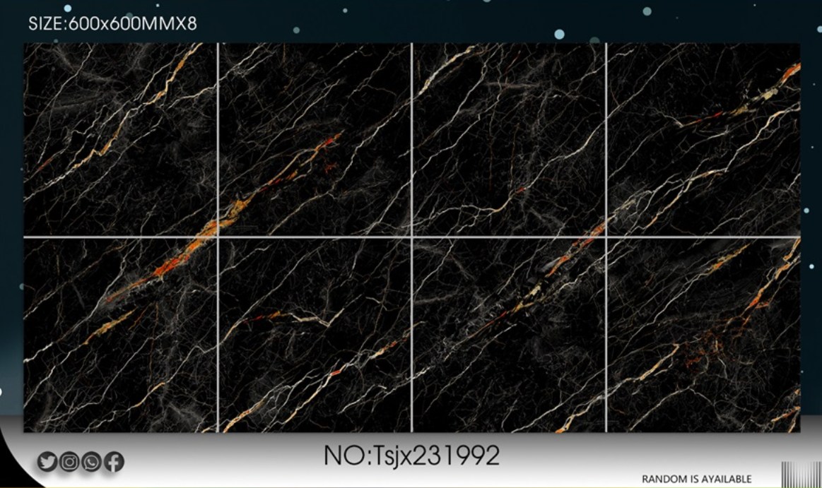 Fashion Design black floor tile