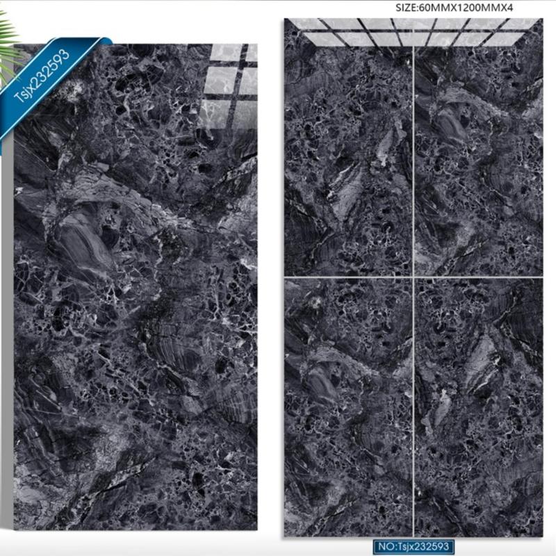 Dark Marble Effect Premium Polished Tile