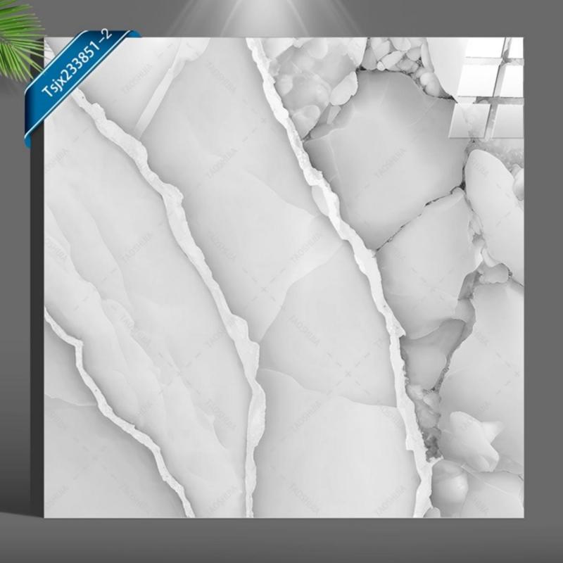 Cheap Glossy Marble Look Porcelain Tiles