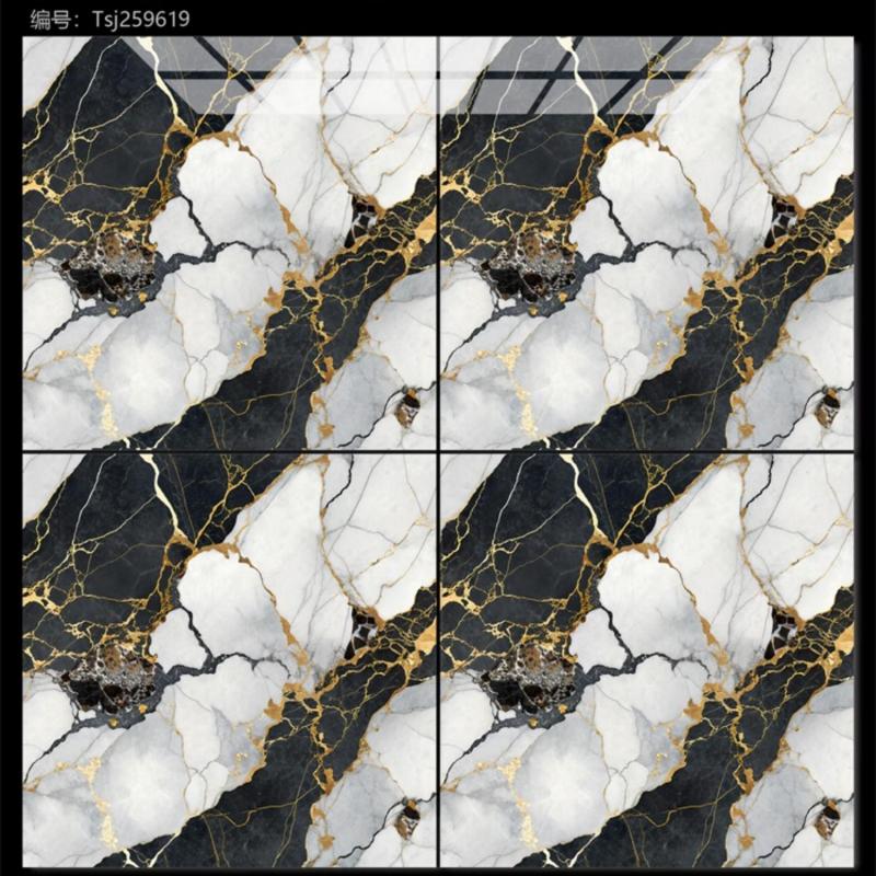 Wholesale Black White Porcelain Floor Tile