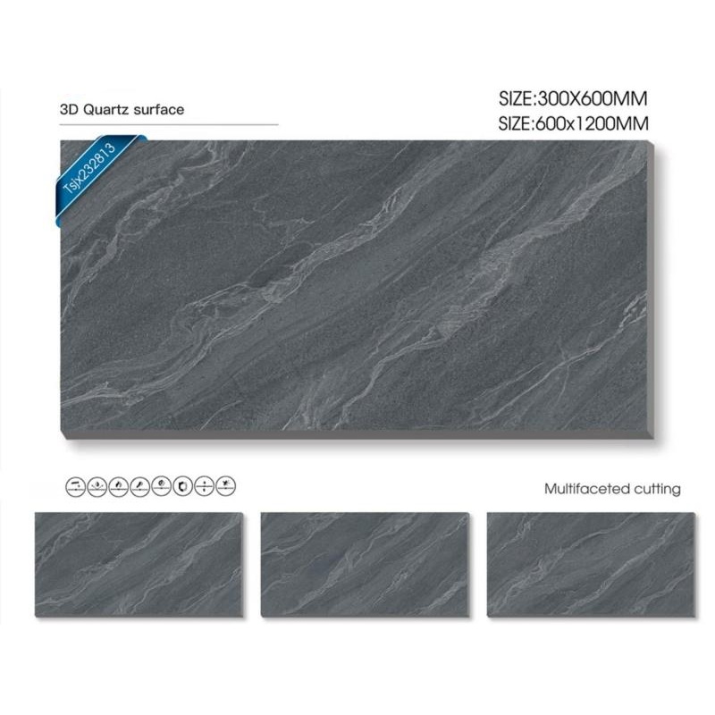 Rustic Stone Look Matte Floor Tile