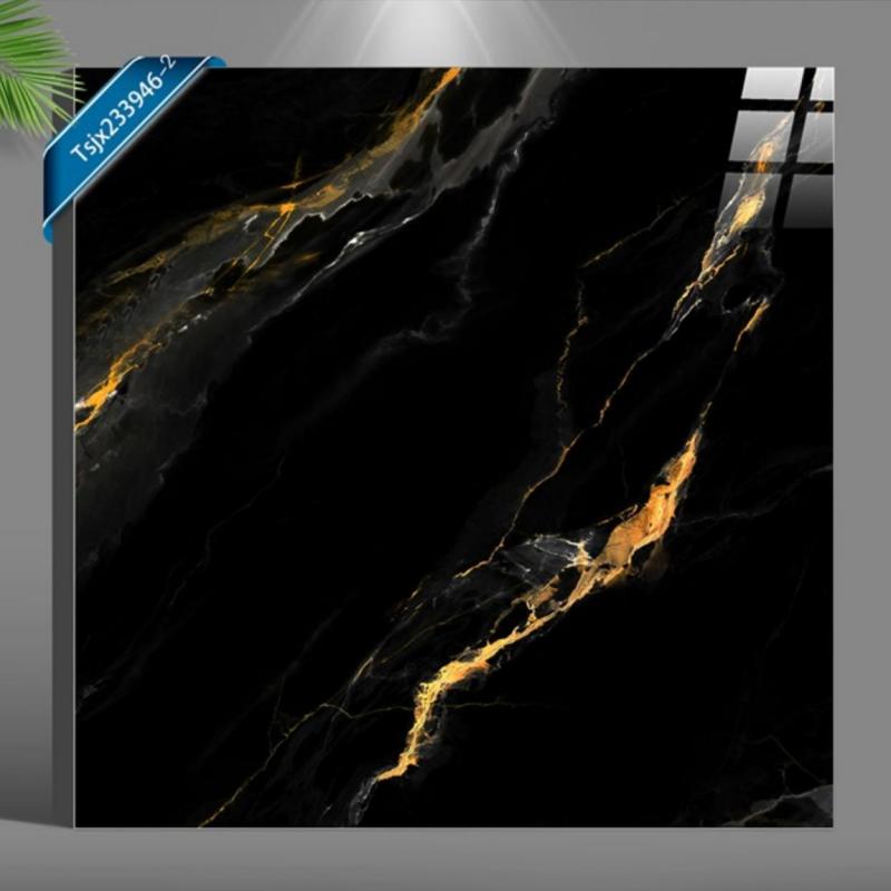 gold marble pattern porcelain tile