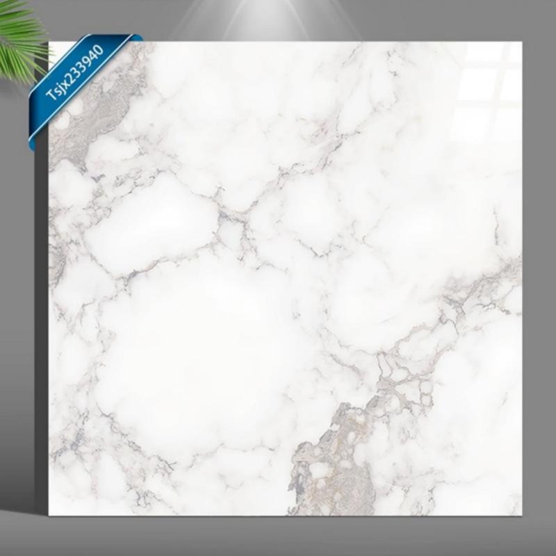 High Gloss White Marble Ceramic Tile