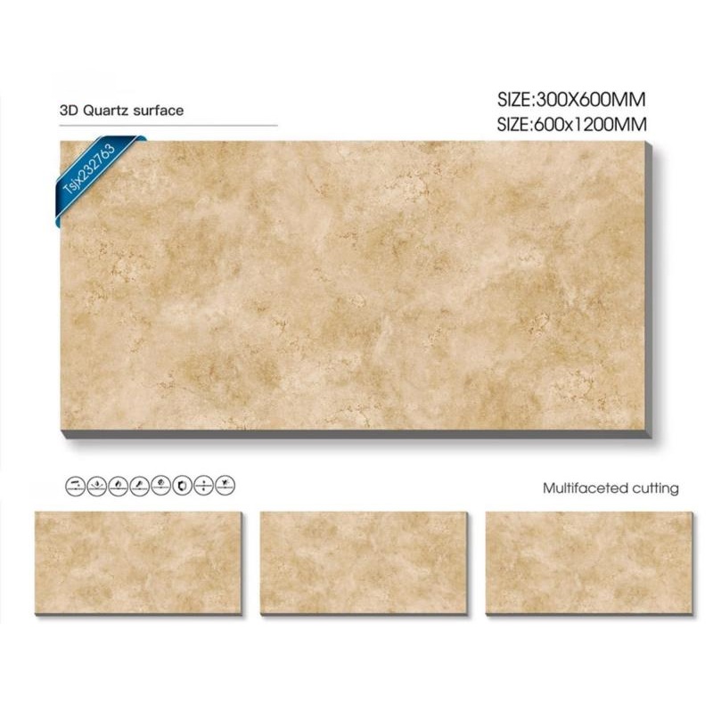 Matte neutral stone look wall Tile