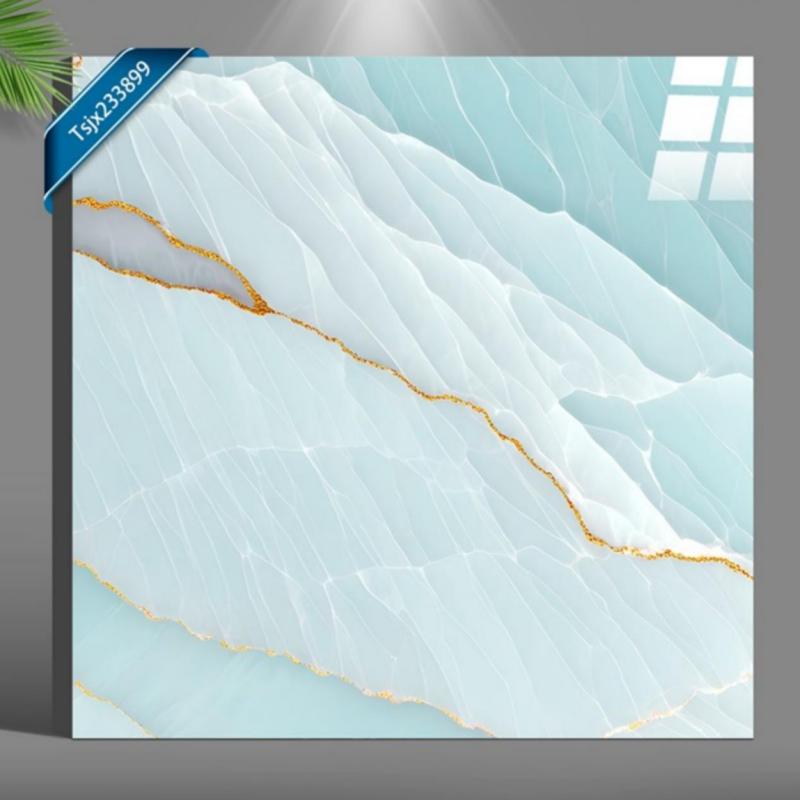 Interior Project Light Blue Floor Tile