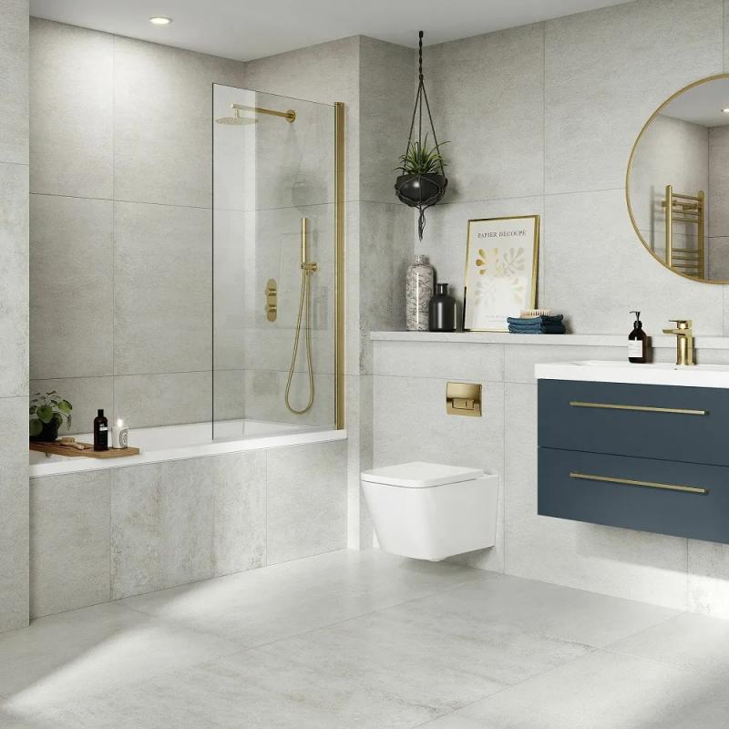 luxury white marble look porcelain tile