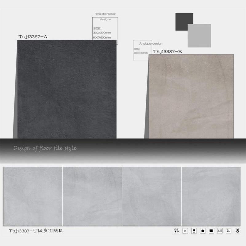 OEM ODM Cement Look Porcelain Tile
