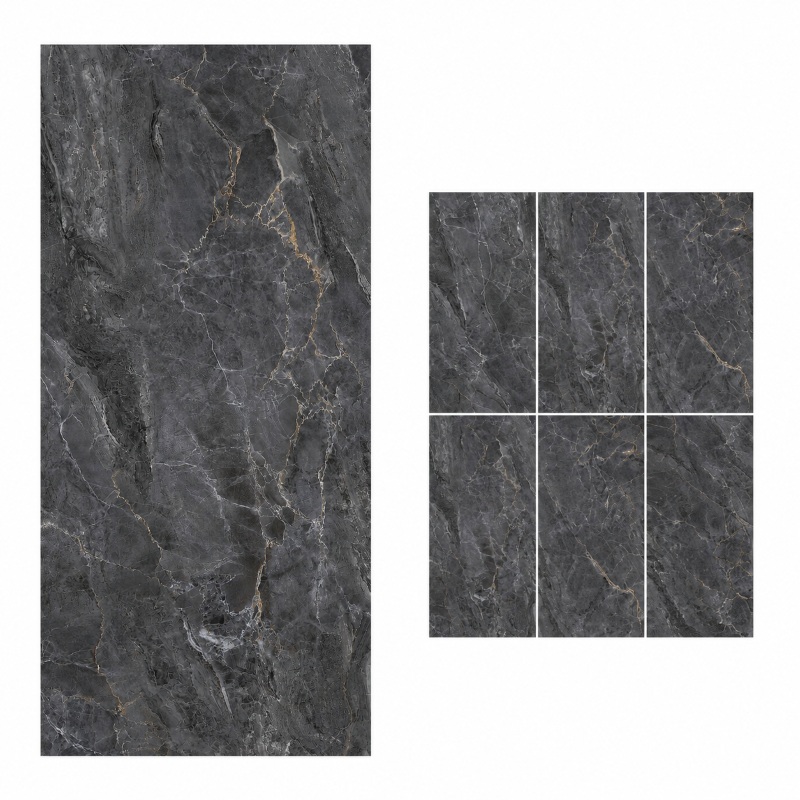 Luxury Dark Grey Interior Ceramic Tile