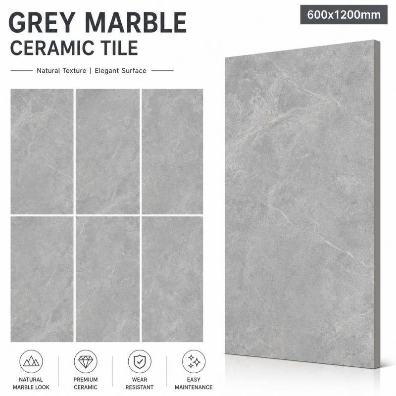 Wholesale Grey Interior Floor Ceramic Tile