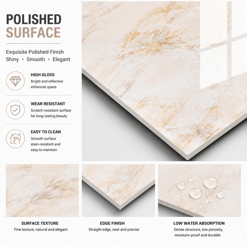 Wholesale Custom Size Polished Floor Tile
