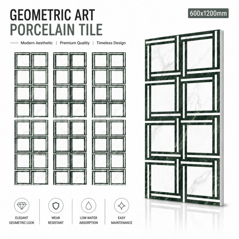 Wholesale Modern Geometric Porcelain Floor Tile