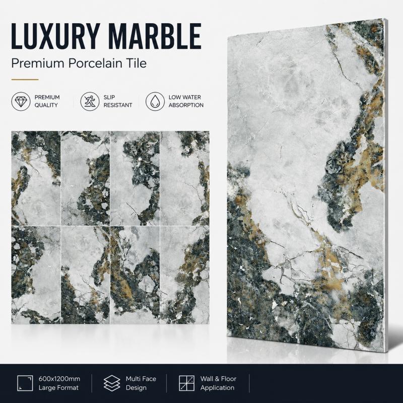 ODM Custom Stone Pattern Floor Tile ODM Custom Stone Pattern Floor Tile