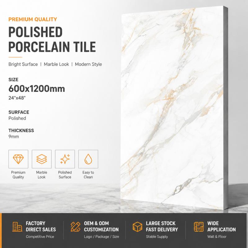 China Factory White Porcelain Tile