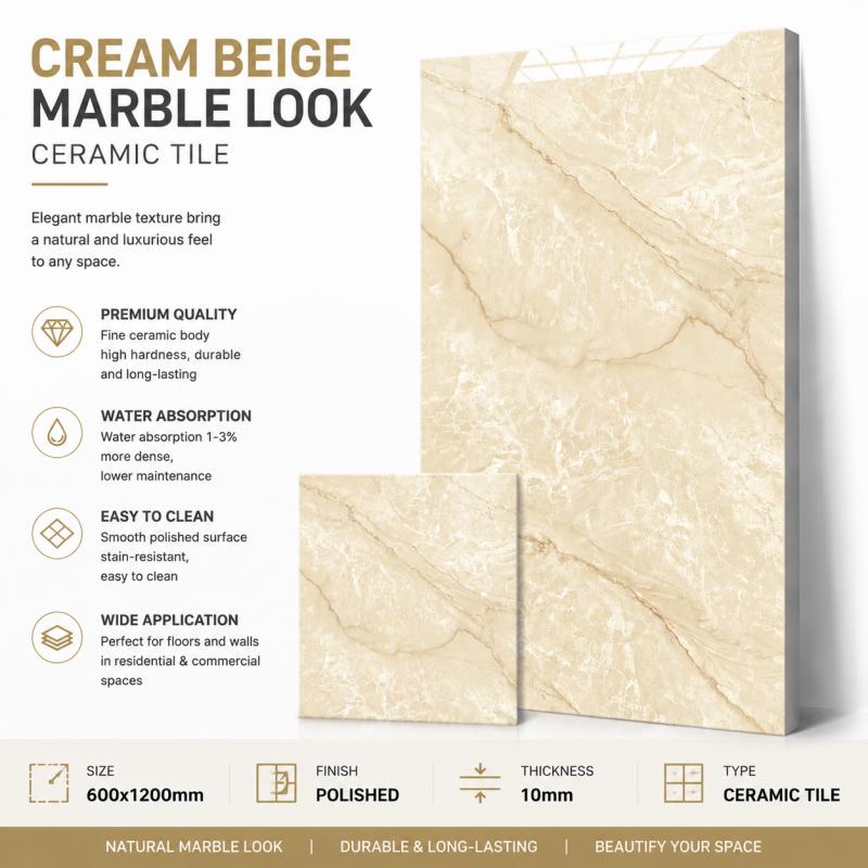 China Factory Beige Ceramic Tile