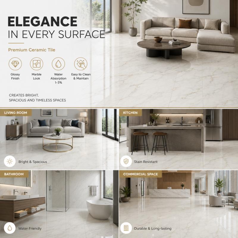 Glossy White Decorative Ceramic Tile Glossy White Decorative Ceramic Tile