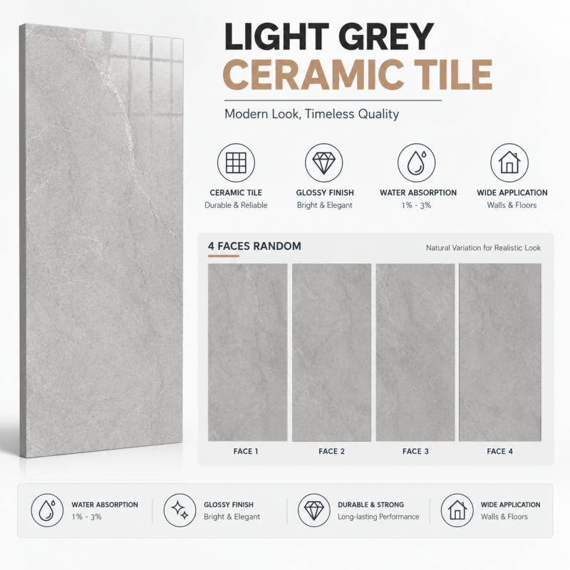 600x1200 Grey Glazed Porcelain Tile 600x1200 Grey Glazed Porcelain Tile