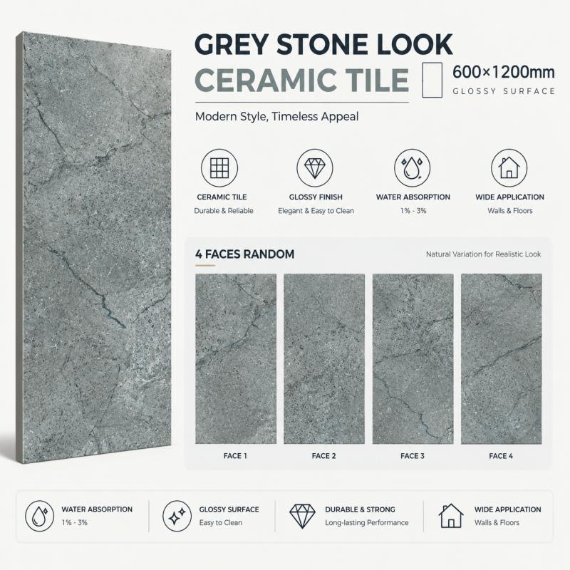 Factory Price Stone Effect Ceramic Flooring Tile